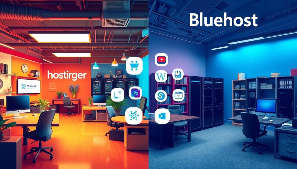 hostinger features vs bluehost features